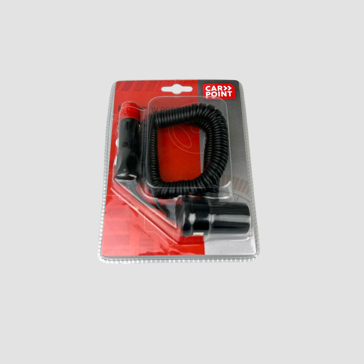 12V/24V Verlängerungskabel für Auto in Blisterverpackung mit schwarzem Kabel