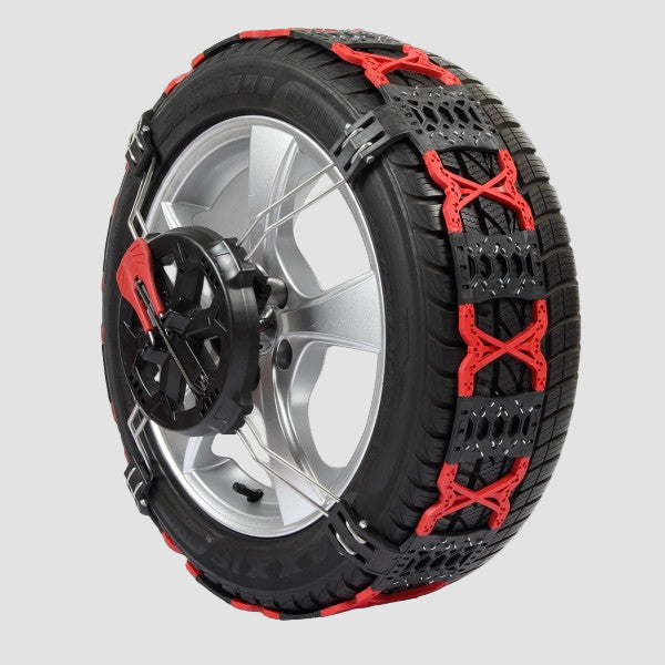 Polaire Grip PG140 Schneekettensatz montiert am Autoreifen