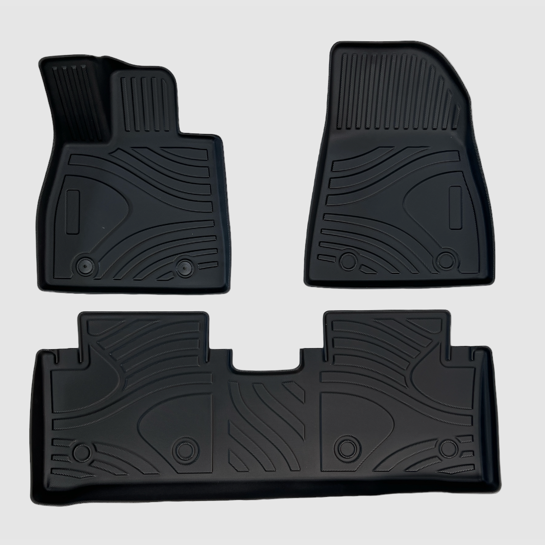 Mattenset für BYD Seal, 3D Allwetter aus schwarzem Gummi.
