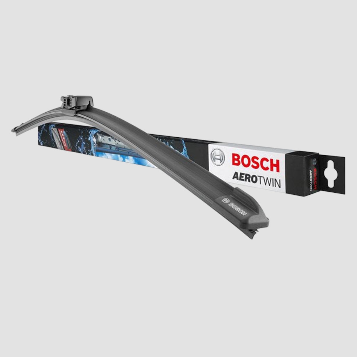 Bosch Aerotwin Flachbalken-Wischer mit aerodynamischem Design und langlebigem Gummi für effektives und geräuscharmes Wischen