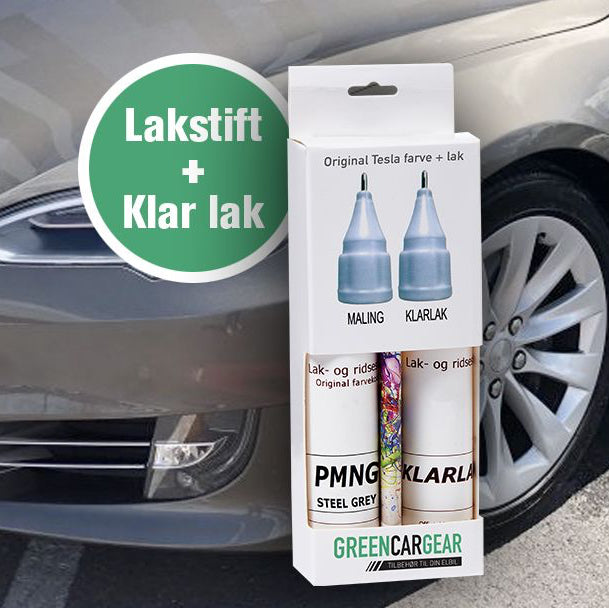 Original Tesla Lackstift und Klarlack-Set zur Fahrzeugreparatur von Kratzern.