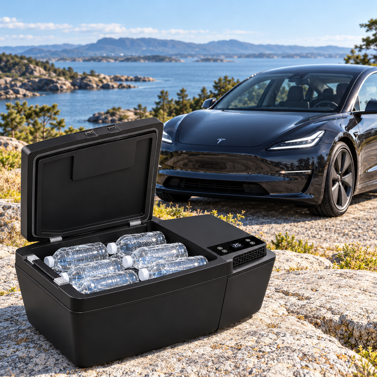 Kompressorkühlbox für Tesla Model 3