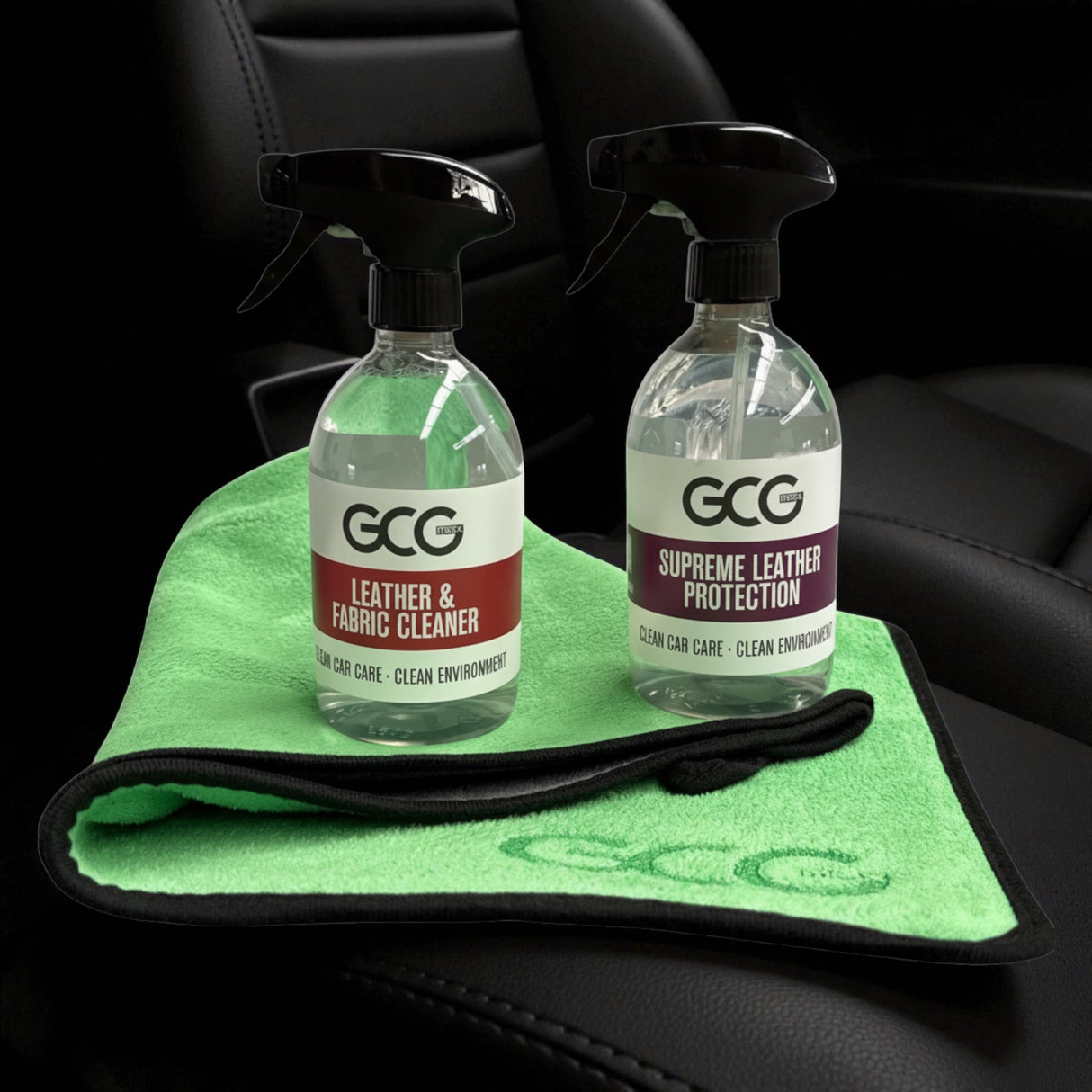 GCG MAX Sitzpflege-Set + Mikrofaser-Tuch