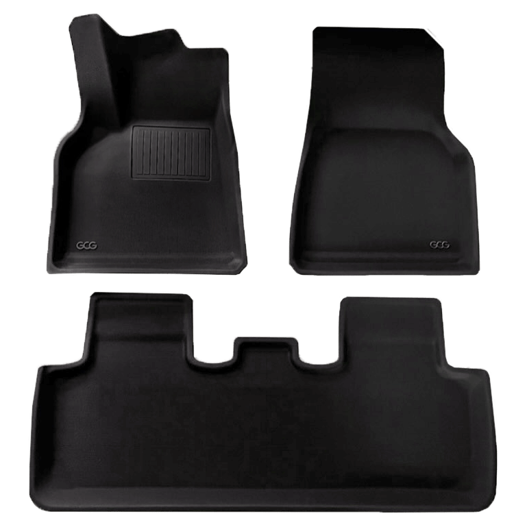 GCG MAX 3D Allwetter-Fußmatten-Set für 7-Sitzer Tesla Model Y