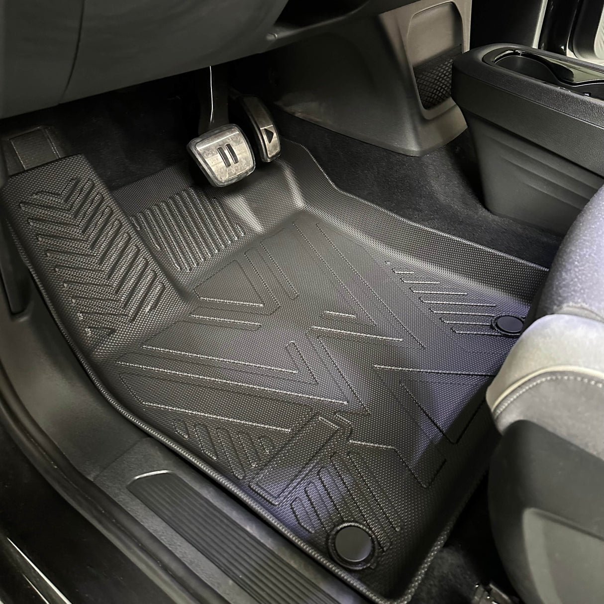 3D Allwetter-Fußmatten-Set für VW ID.3, schwarz, maßgeschneiderte Passform.
