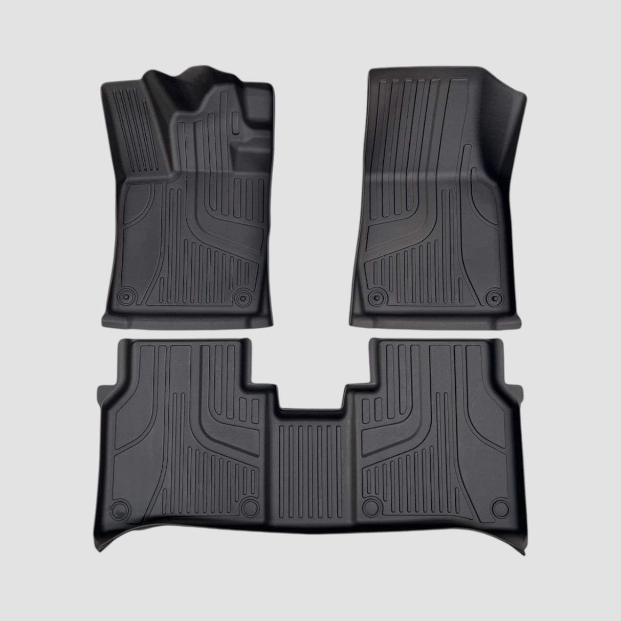 Allwetter-Mattenset für VW ID.7 in Schwarz, mit perfekter Passform.