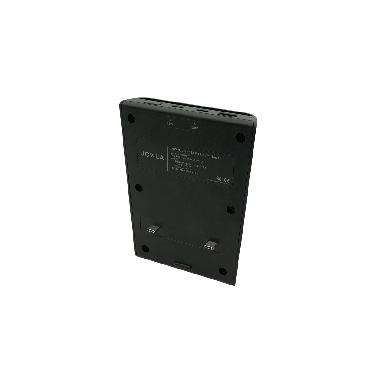 Jowua USB-hub med LED-lys til Tesla Model 3/Y – billede 8
