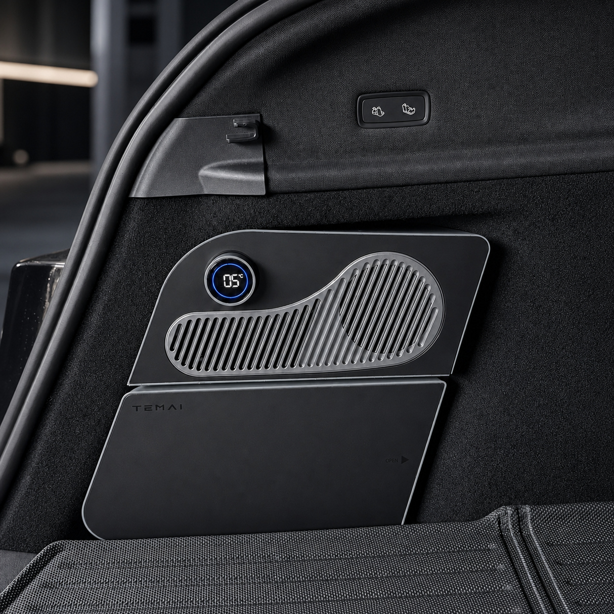 Kühlschrank, entworfen für Tesla Model Y