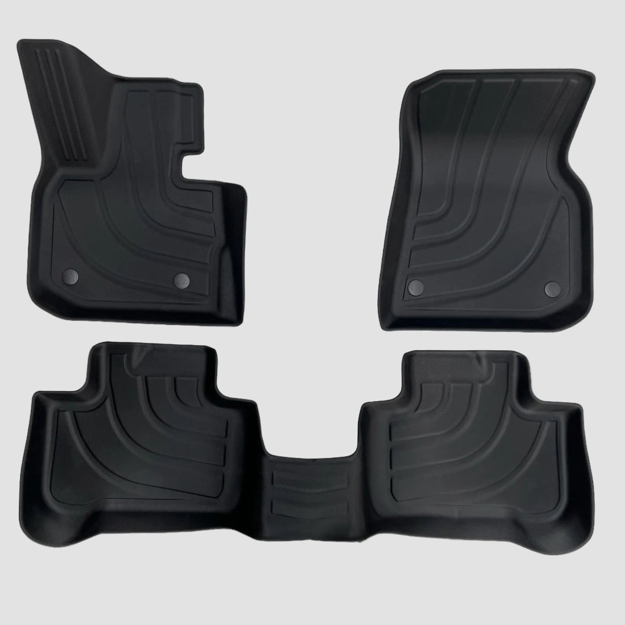 Set mit schwarzen Allwetter-Fußmatten für BMW iX3