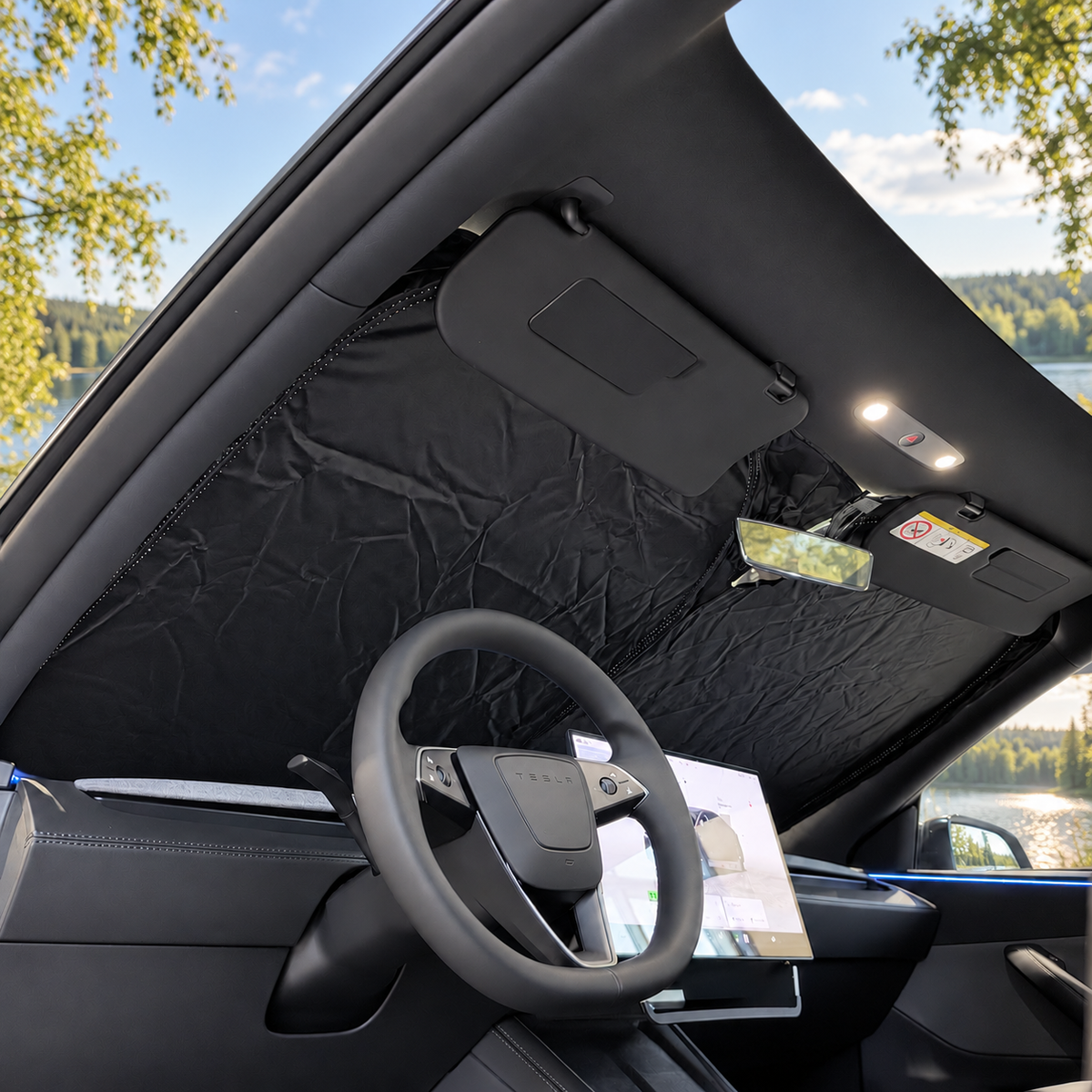 Sonnenschutz für die Windschutzscheibe - Tesla Model Y