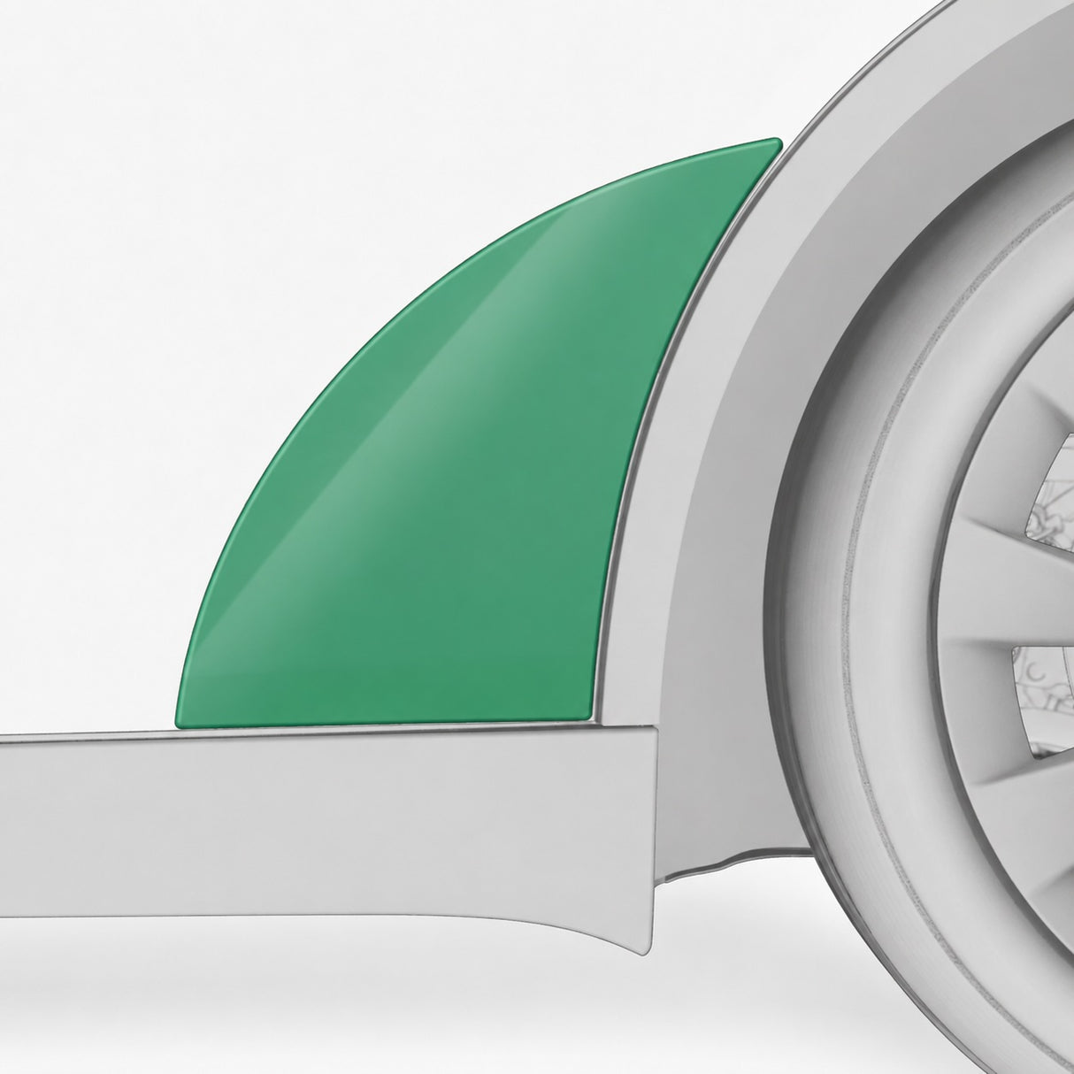 KPMF Premium Schutzfolie für Tesla Model Y (Bildschirmrand)