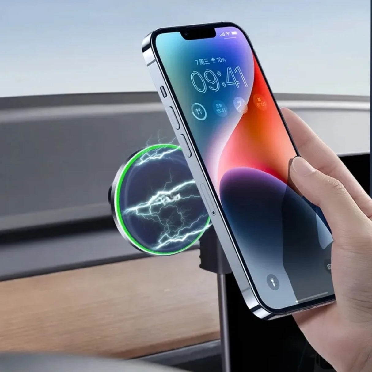 Telefonhalter/Ladegerät mit MagSafe – passend für Tesla
