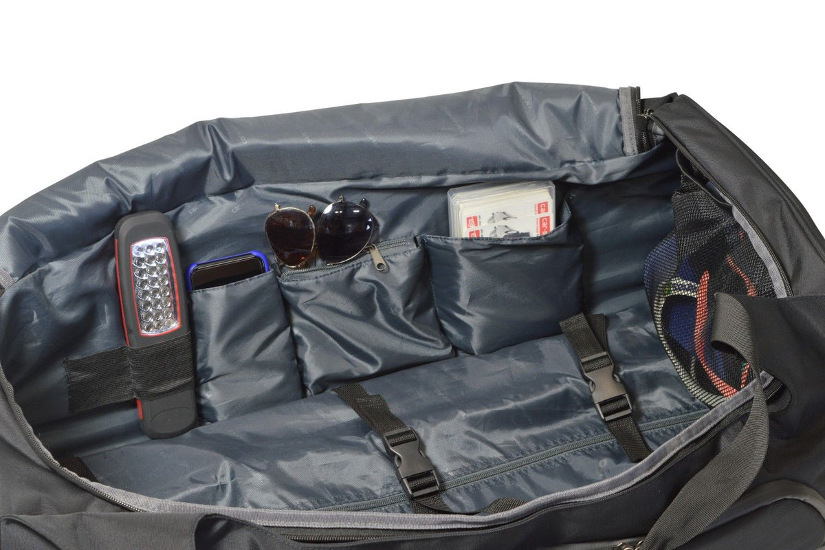 Car-Bags Pro.Line Taschen Tesla Model Y Innenraum mit Fächern und Gegenständen