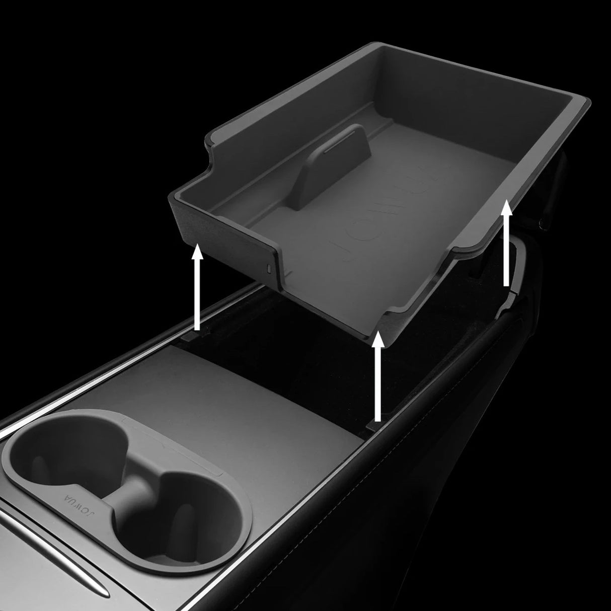 Jowua Aufbewahrungsbox (Armlehne) Passend für Tesla Model Y und Model 3
