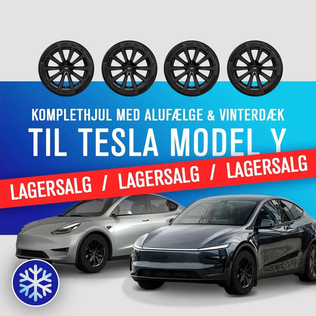 Vinterdæk med fælge til elbil – komplet 19" vinterhjul til Tesla Model Y