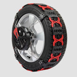 Polaire Grip PG140 Schneekettensatz montiert am Autoreifen