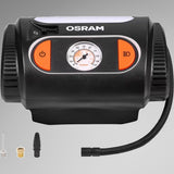 Osram TYREinflate 2110 set forfra med tilbehørsdyser og forlængerslange nedenunder