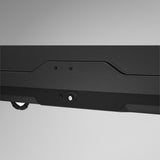 Thule Pulse 2 L Black Aeroskin sort tagboks, nærbillede af låsemekanisme og kant