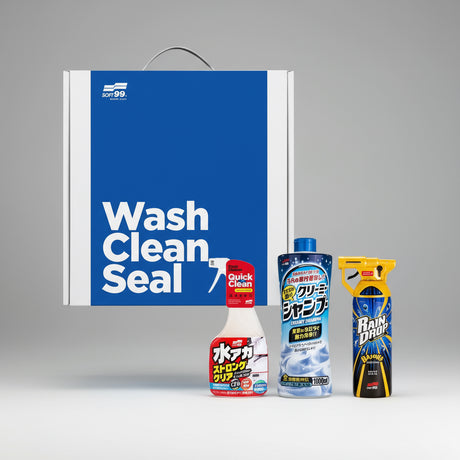 Soft99 Wash & Clean & Seal Auto-Pflegeset