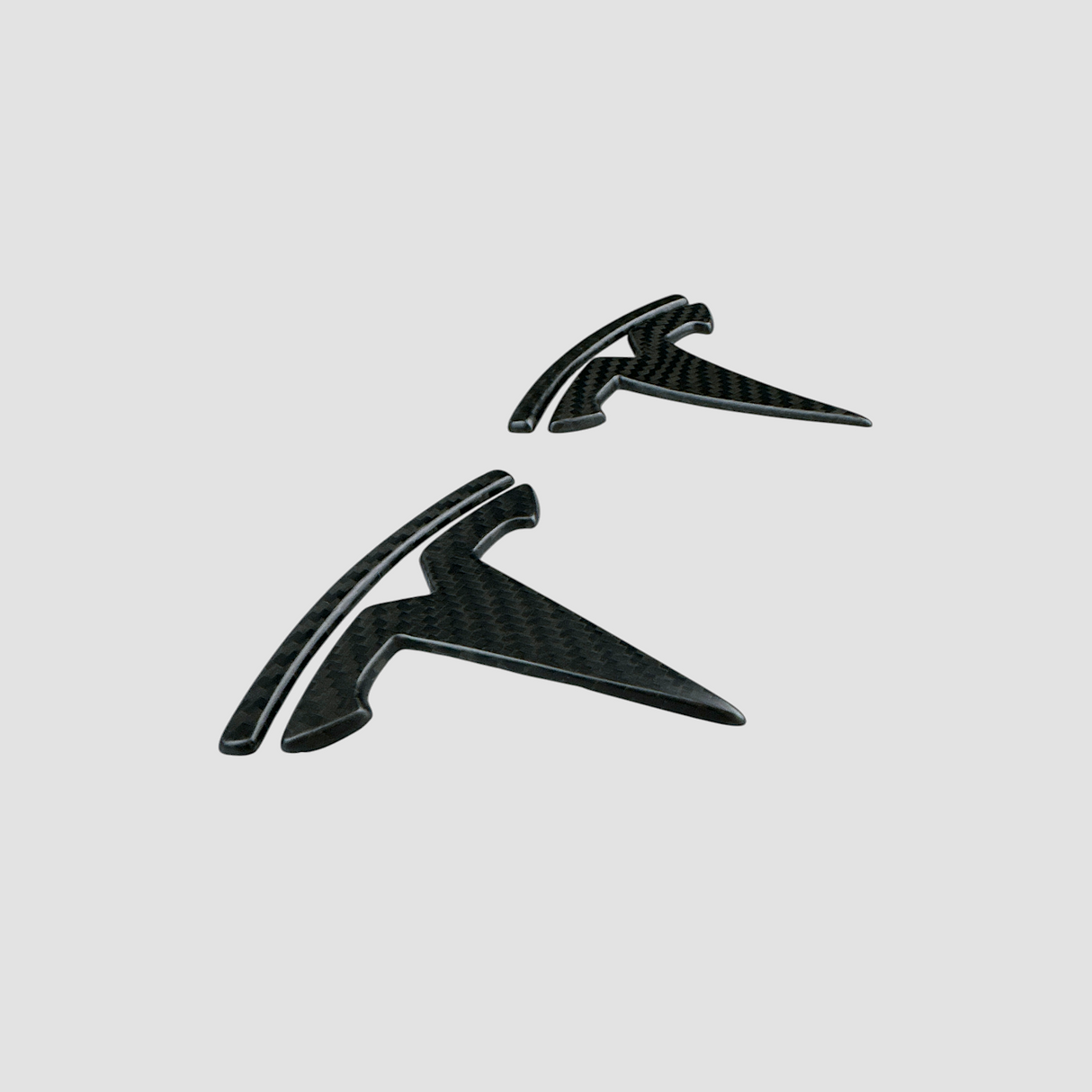 Embleme aus echtem mattem Carbon für Tesla Model 3/Y