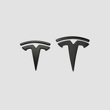 Embleme aus echtem mattem Carbon für Tesla Model 3/Y