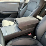 Alcantara-Armlehne mit integriertem Aufbewahrungsfach - Tesla Model 3/Y
