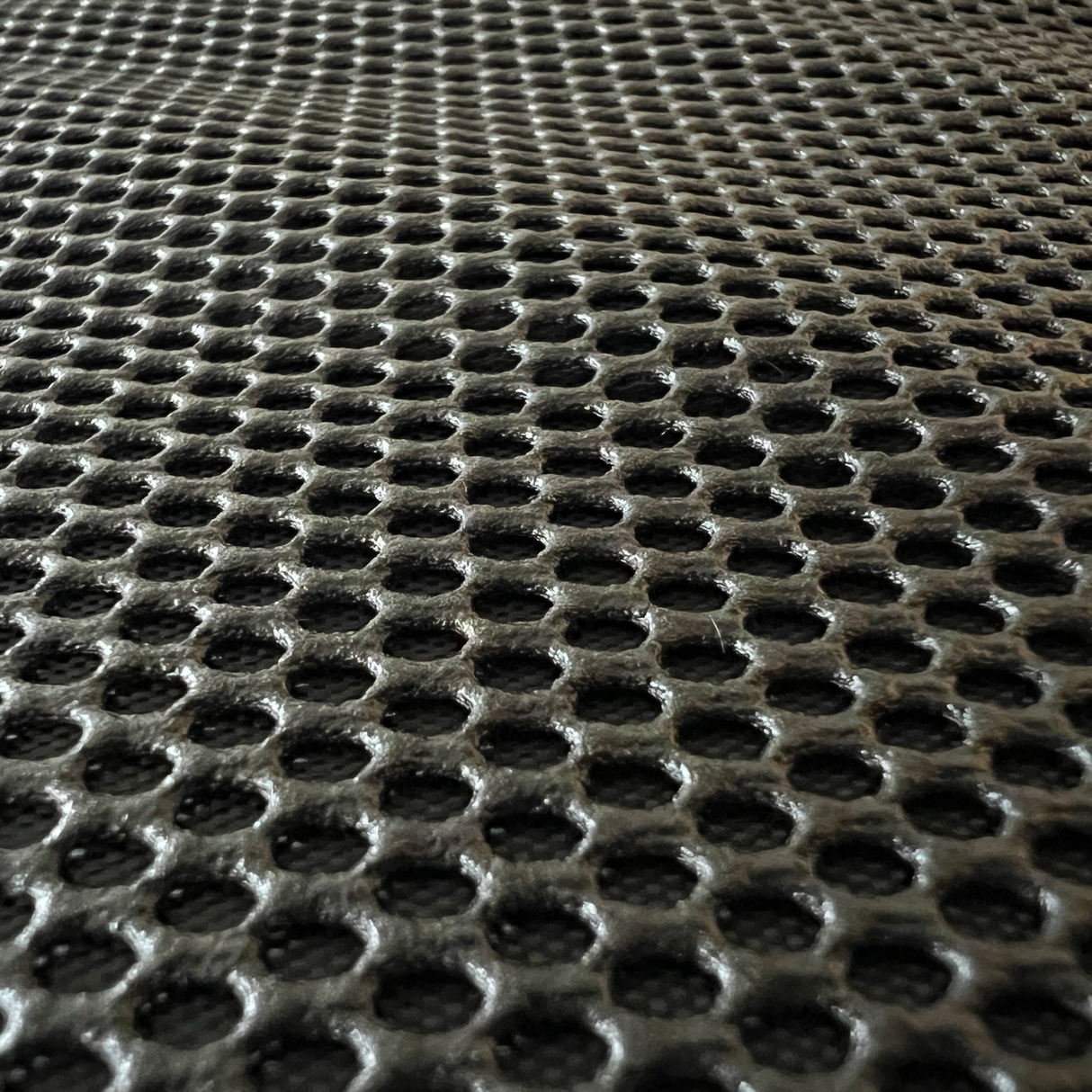 Zoomaufnahme des Textils des Autositzschutzes