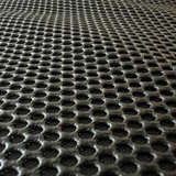 Zoomaufnahme des Textils des Autositzschutzes