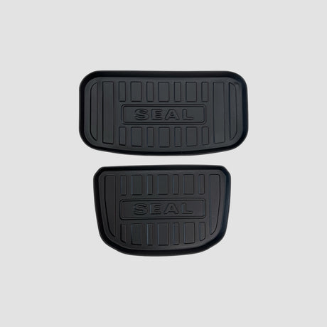 Frunk- und Kofferraummatte für BYD Seal im schwarzen 3D Allwetter-Design.
