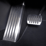 Fußstütze in glänzendem Aluminium-Finish für Tesla 3/Y