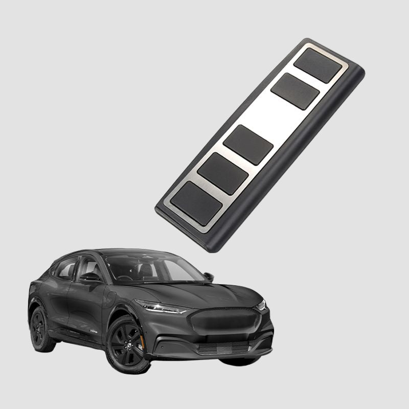 Fußstütze in glänzendem Aluminium-Finish für Mach-E