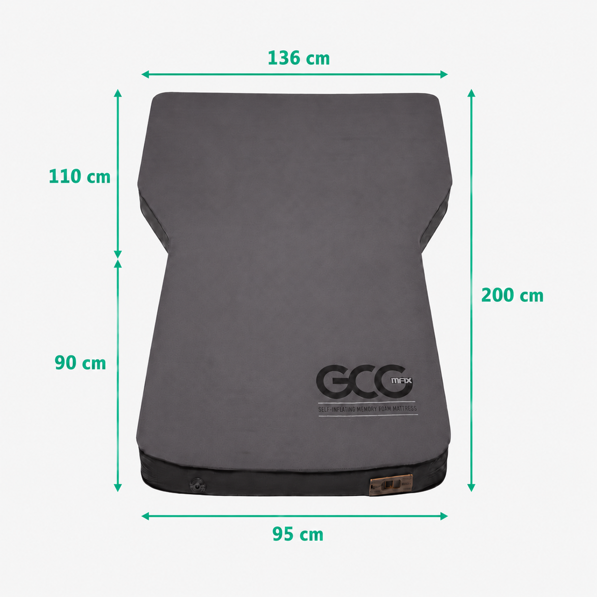 GCG MAX Luxusmatratze mit Memory-Schaum