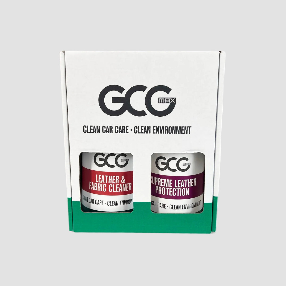 Sitzpflegeprodukte von GCG verpackt in GCG-Verpackung