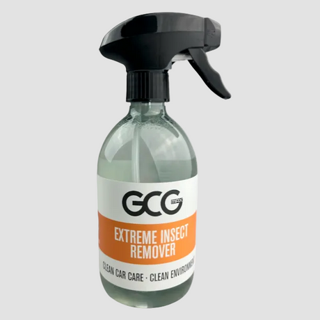 GCG MAX Extreme Insektenentferner Sprühflasche mit orangefarbenem Etikett