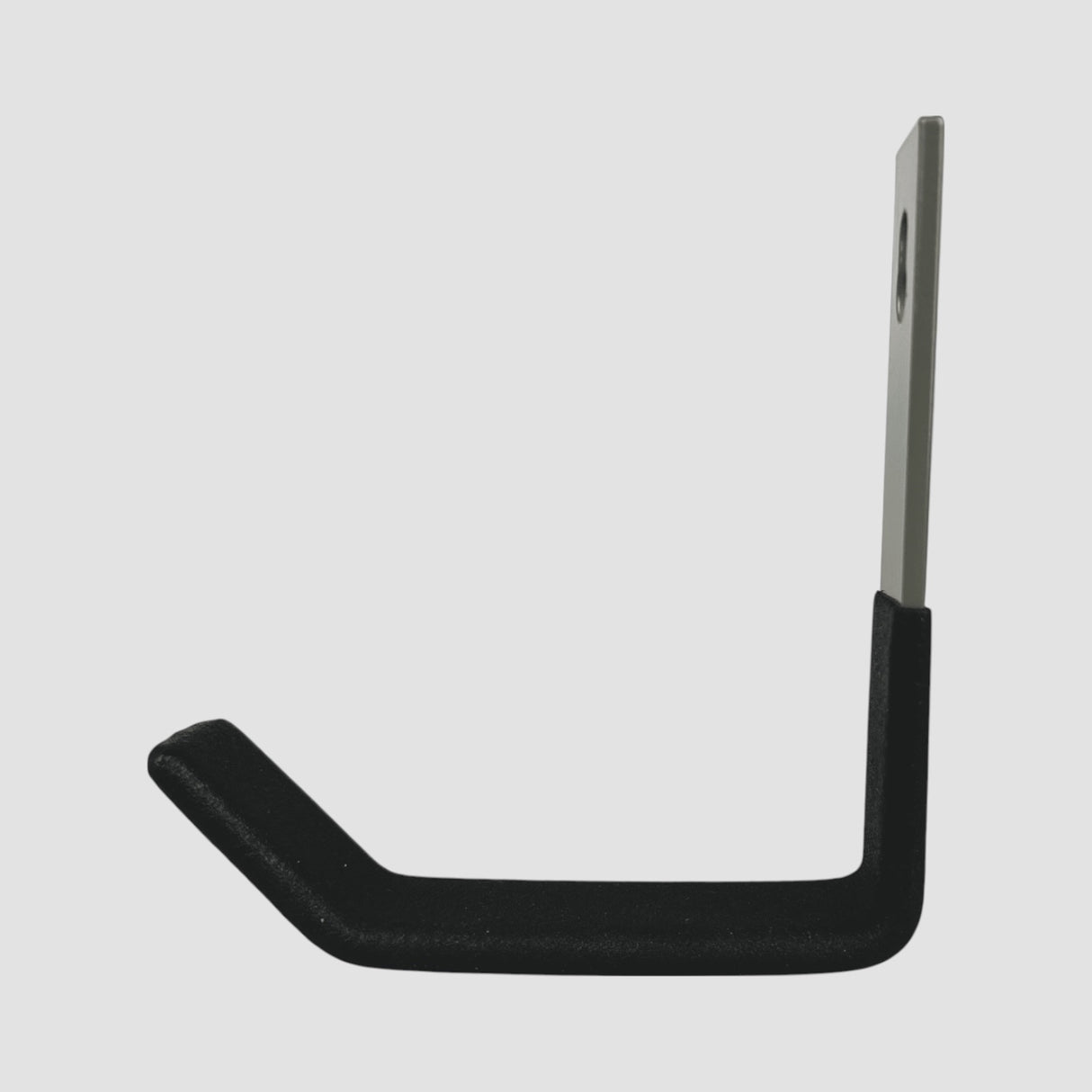 einfache Halterung für Ladekabel, Seitenansicht.