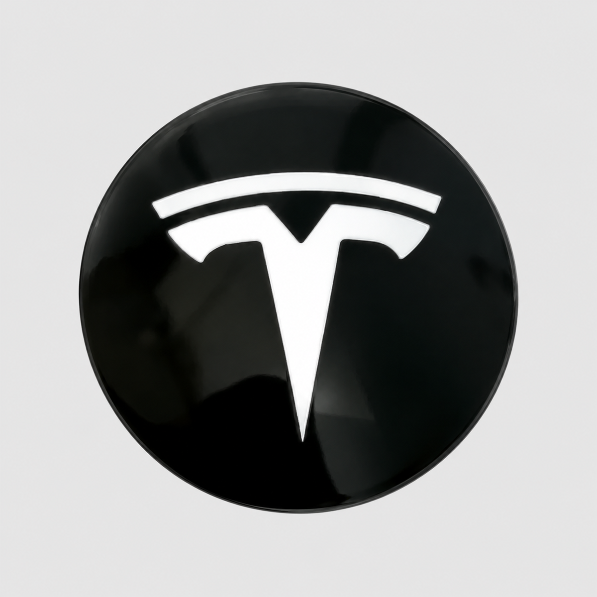 Radkappen mit T-Logo für Vortex-Radkappen – schwarz (4 Stück)