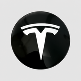 Radkappen mit T-Logo für Vortex-Radkappen – schwarz (4 Stück)