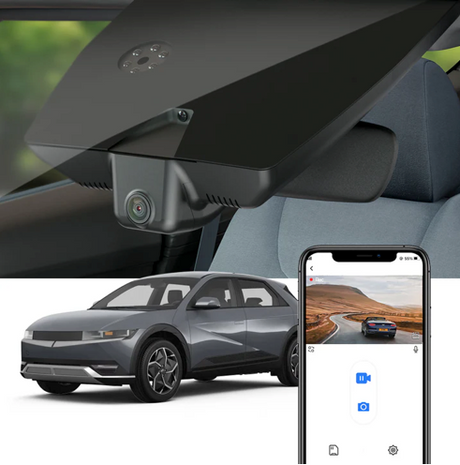 FitCamX dashcam til Hyundai IONIQ 5 2022-, Plug & Play og gratis app.