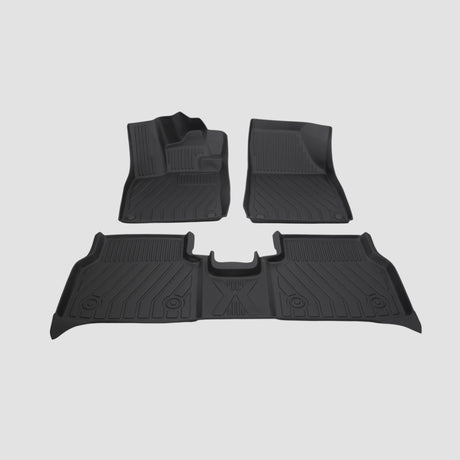 Allwetter-Fußmatten-Set aus schwarzem Gummi für VW ID.4