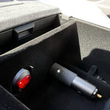 Aufbewahrungsbox für Armlehne (mit Zugang zu 12V) Passend für Tesla Model 3/Y