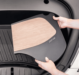 Klappbarer Tisch in Carbon-Look mit Getränkehalter für Tesla Model S/3/X/Y.