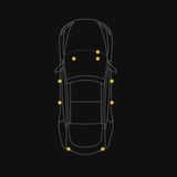 Blå LED-lamper til Tesla