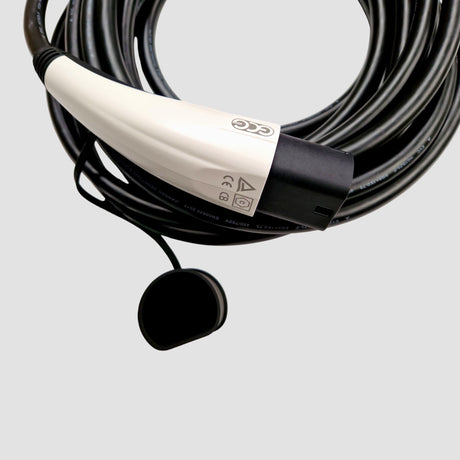 GCG MAX Ladekabel mit Typ-2-Stecker für Elektroauto, weiß und schwarz
