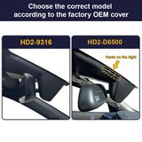 Wählen Sie das FitCamX Dashcam-Modell für den Peugeot e-208 2020-2025 basierend auf der originalen Spiegelabdeckung des Fahrzeugs.