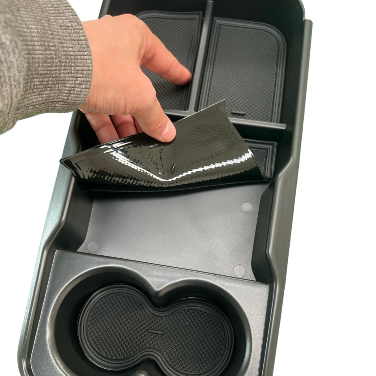Aufbewahrungsbox mit Getränkehalter für Kia EV6