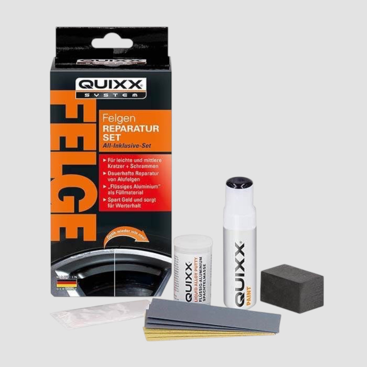 Reparieren Sie Ihre Felgen mit diesem Set von Quixx