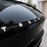 Folie für Lichtleiste - Tesla Model Y 2025 Juniper – Matt schwarz mit TESLA Schriftzug