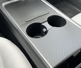 Abdeckung für Mittelkonsole aus echtem Carbon für Tesla Model 3/Y