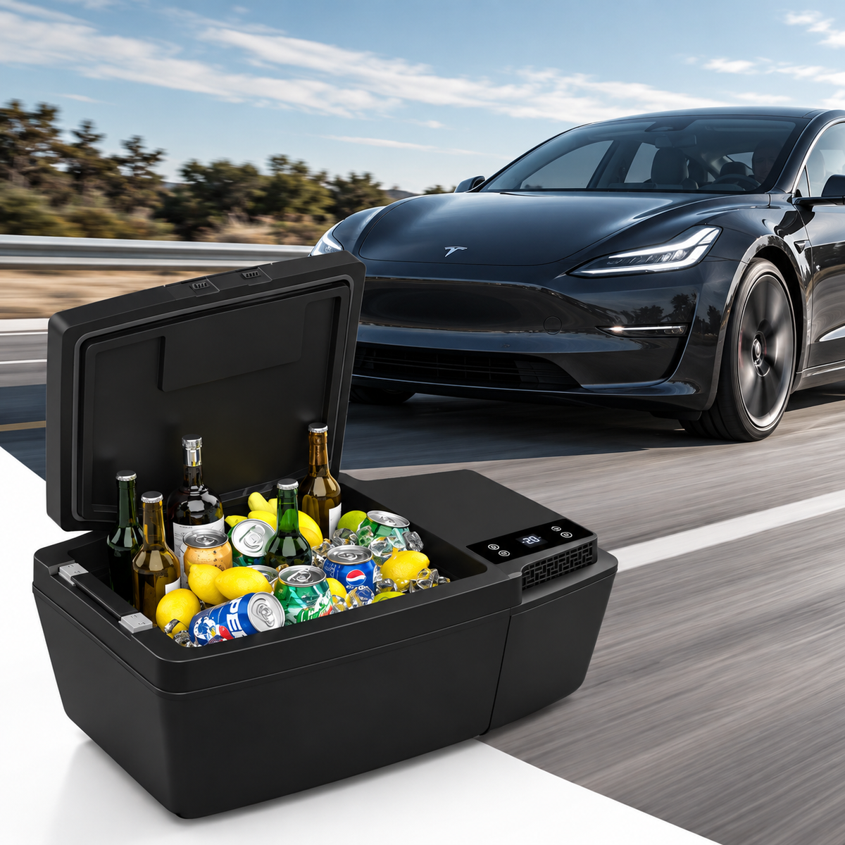 Kühlschrank für Kofferraum – Tesla Model 3