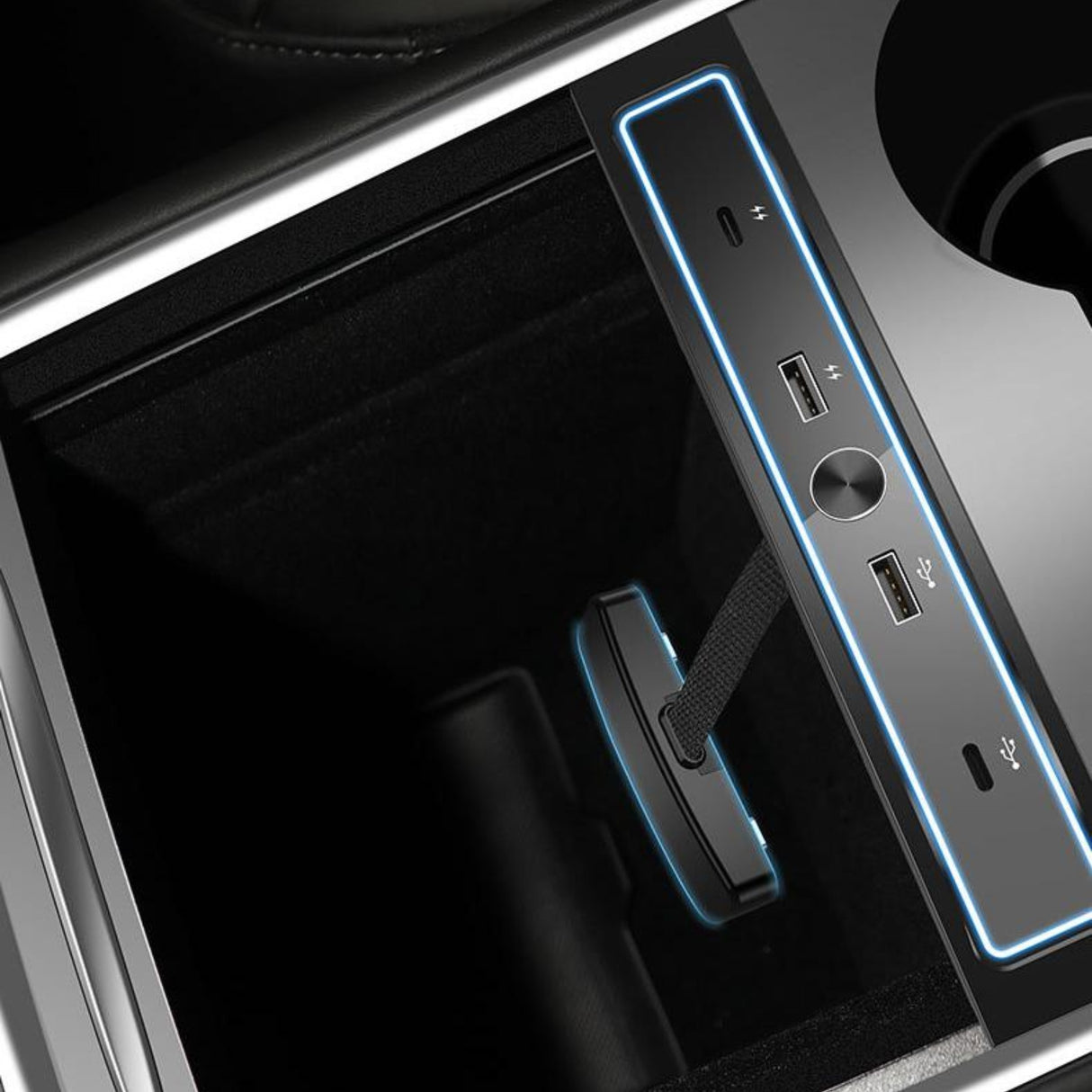 Mini USB-Hub – passend für Tesla Model 3/Y